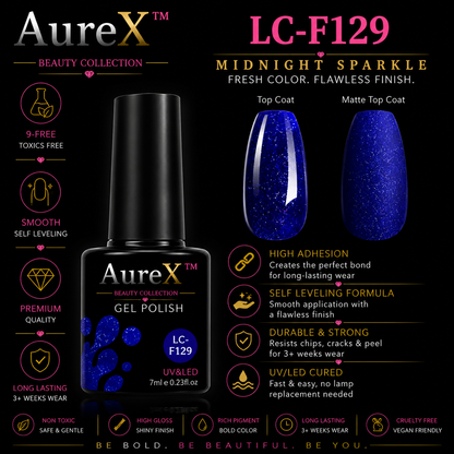 AureX™ 129-Color Gel Nail Set