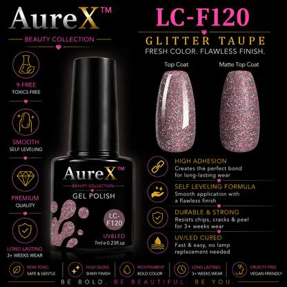 AureX™ 129-Color Gel Nail Set