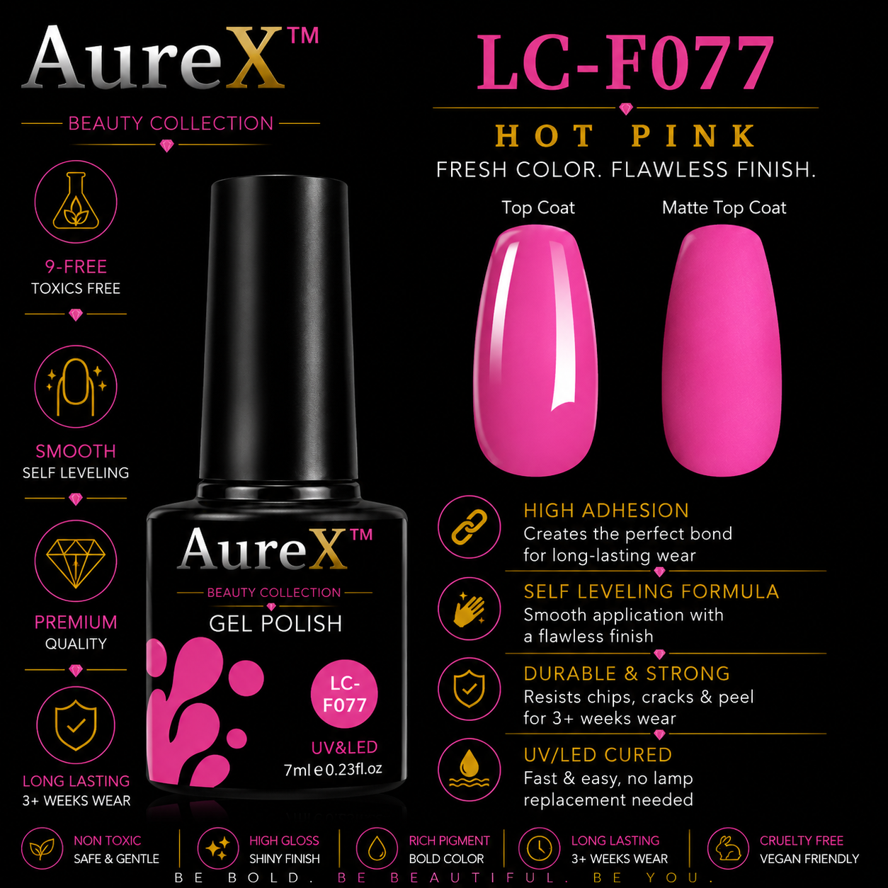 AureX™ 129-Color Gel Nail Set