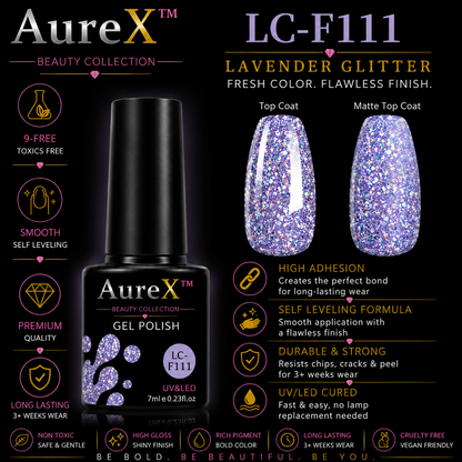 AureX™ 129-Color Gel Nail Set