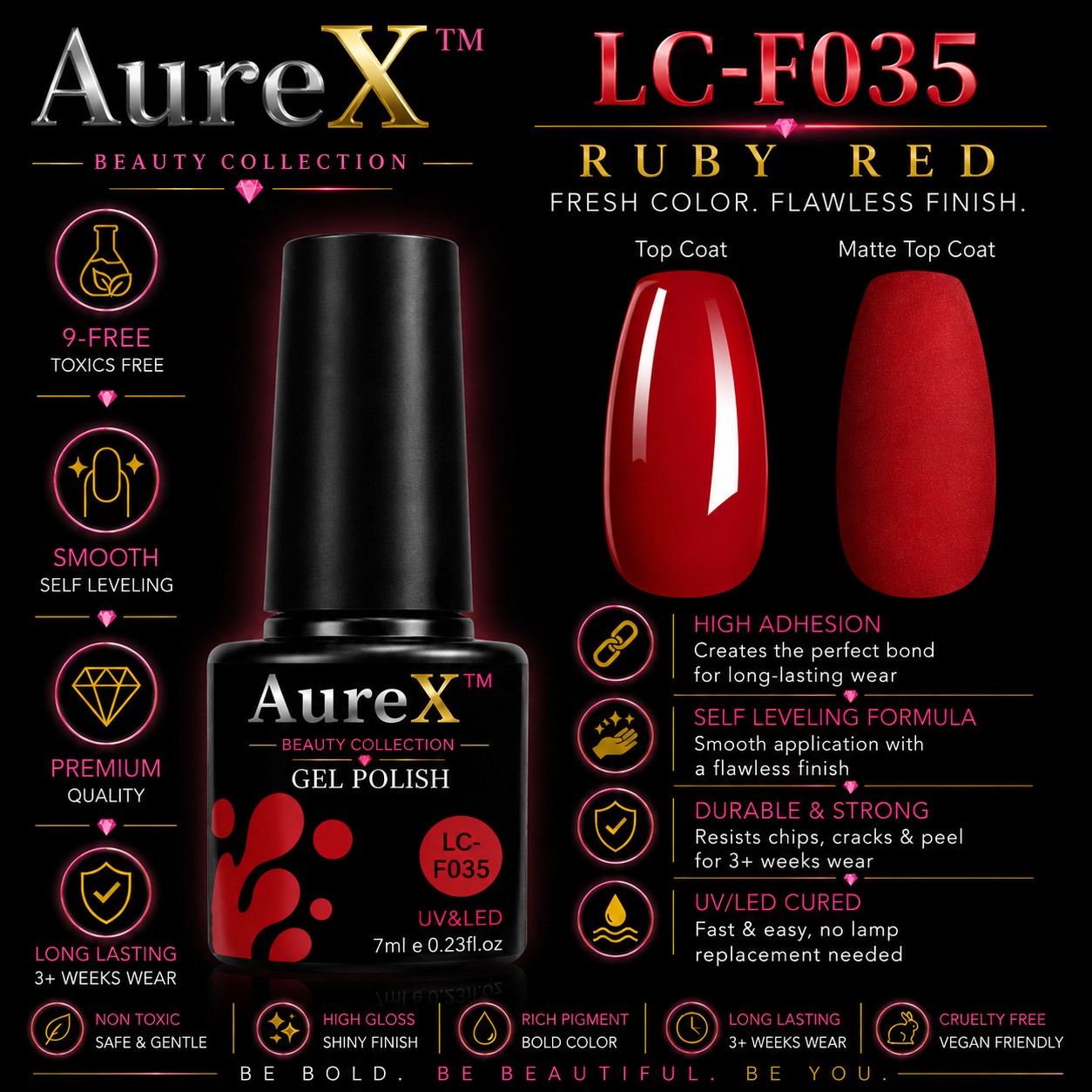AureX™ 129-Color Gel Nail Set