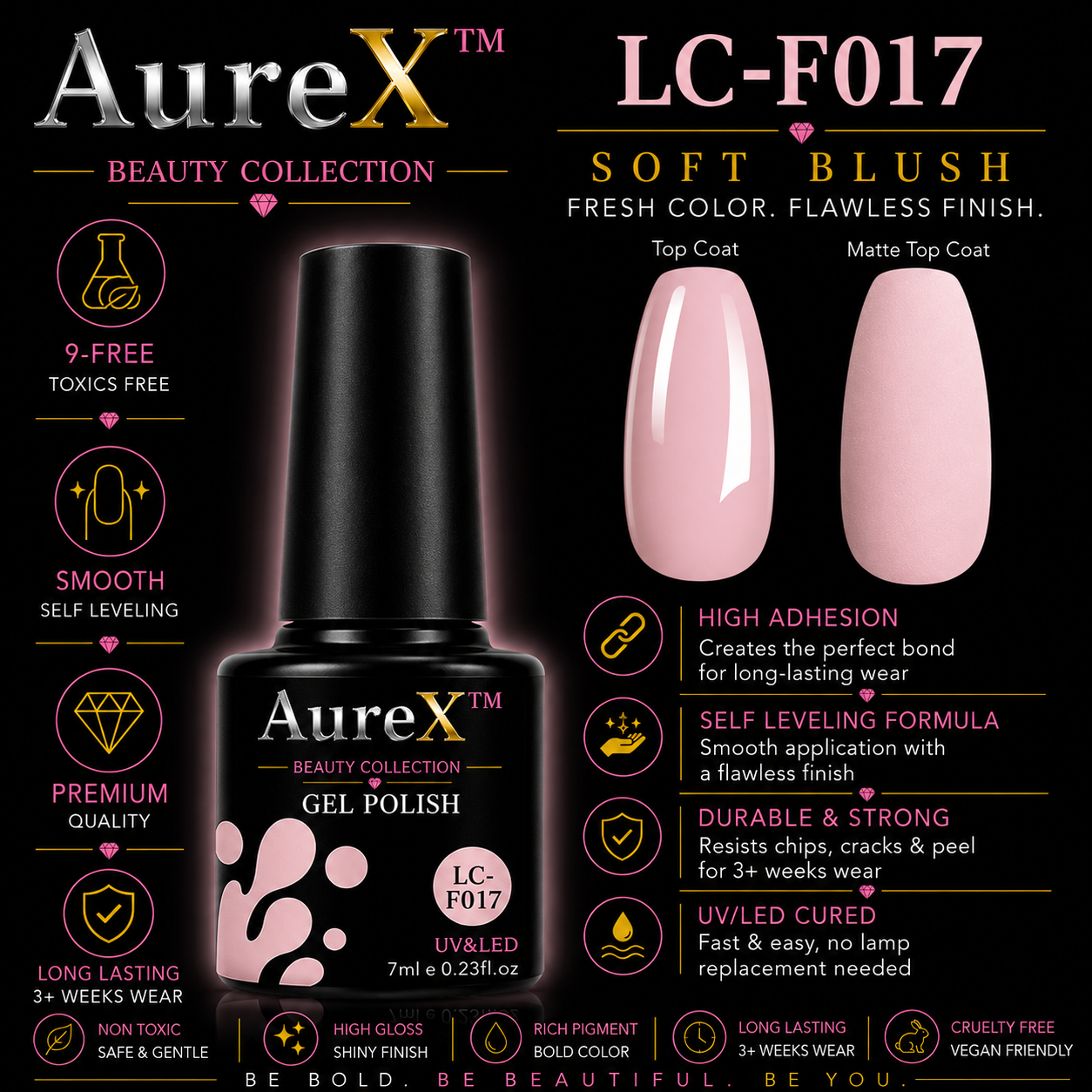 AureX™ 129-Color Gel Nail Set