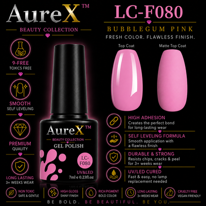 AureX™ 129-Color Gel Nail Set