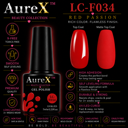 AureX™ 129-Color Gel Nail Set