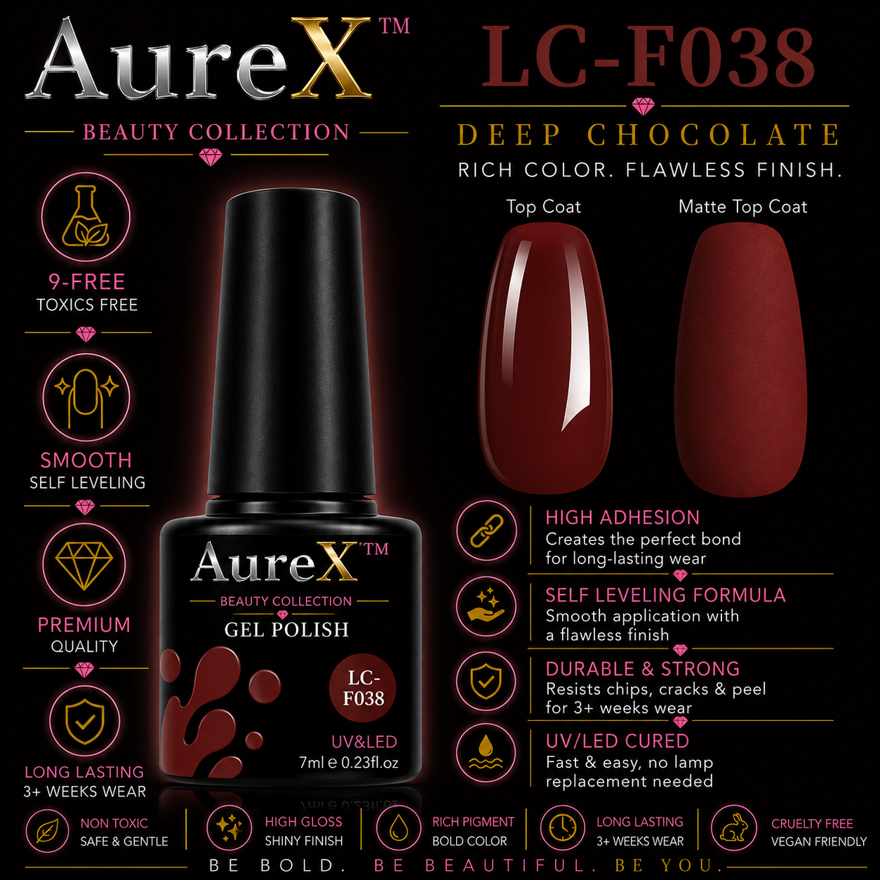 AureX™ 129-Color Gel Nail Set