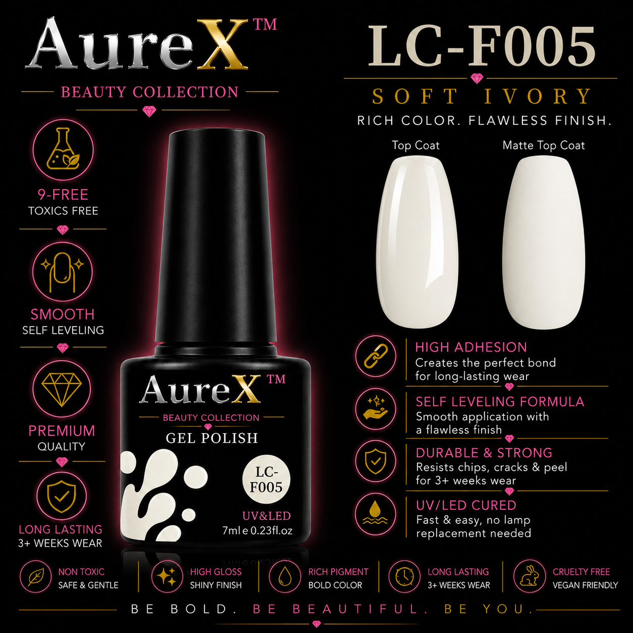 AureX™ 129-Color Gel Nail Set