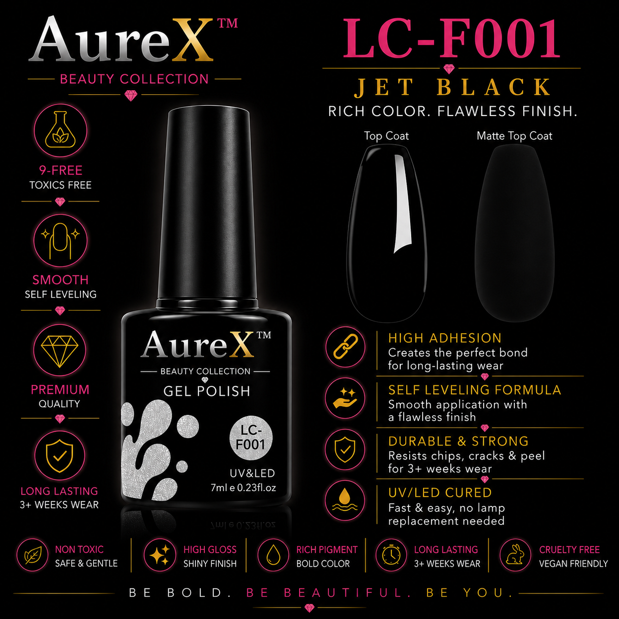 AureX™ 129-Color Gel Nail Set