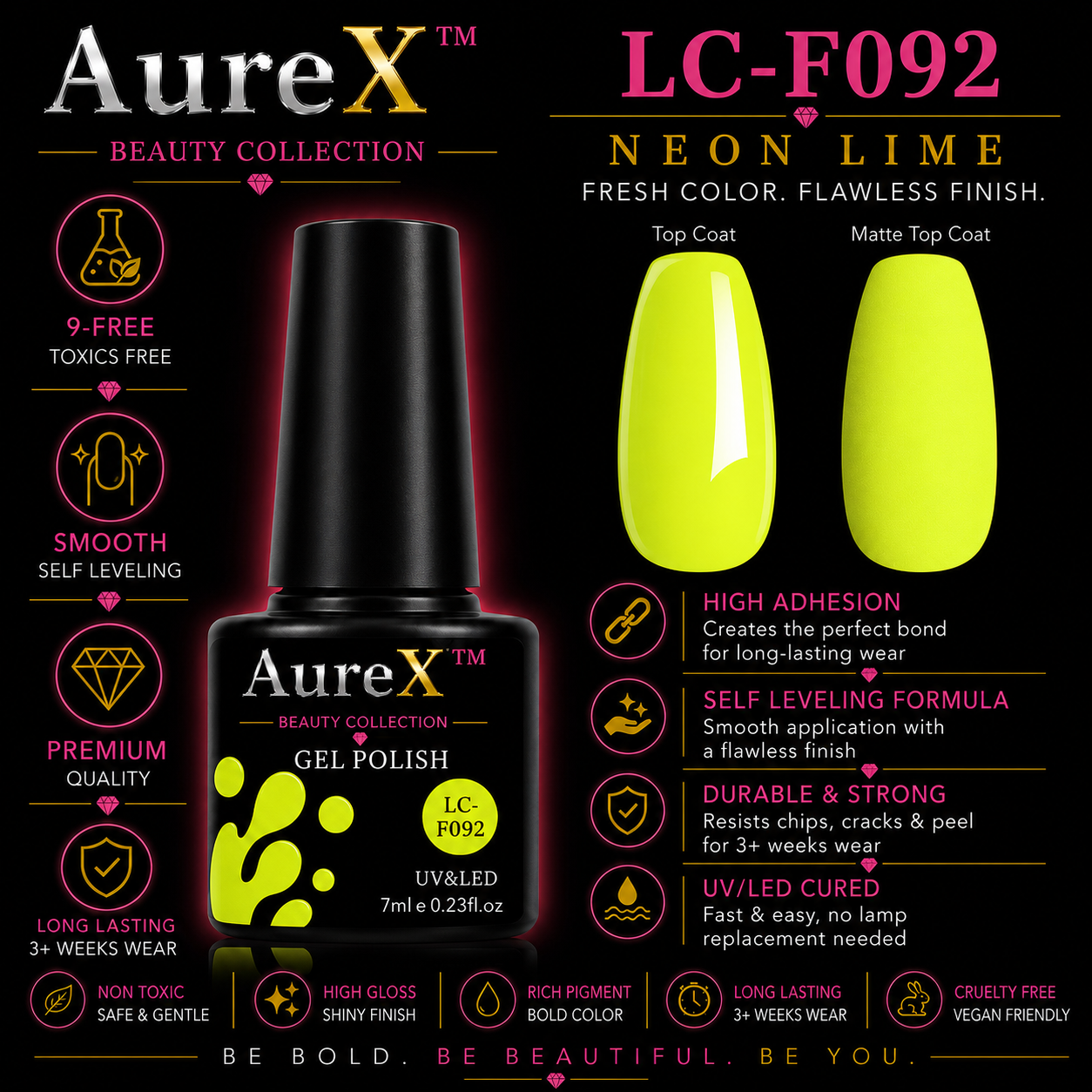 AureX™ 129-Color Gel Nail Set