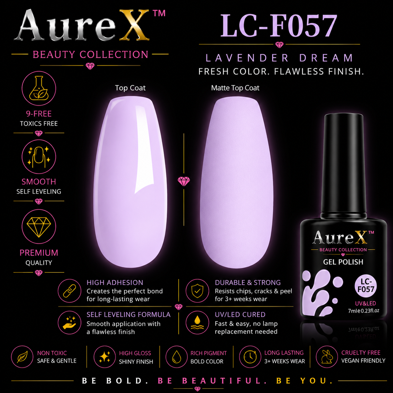 AureX™ 129-Color Gel Nail Set