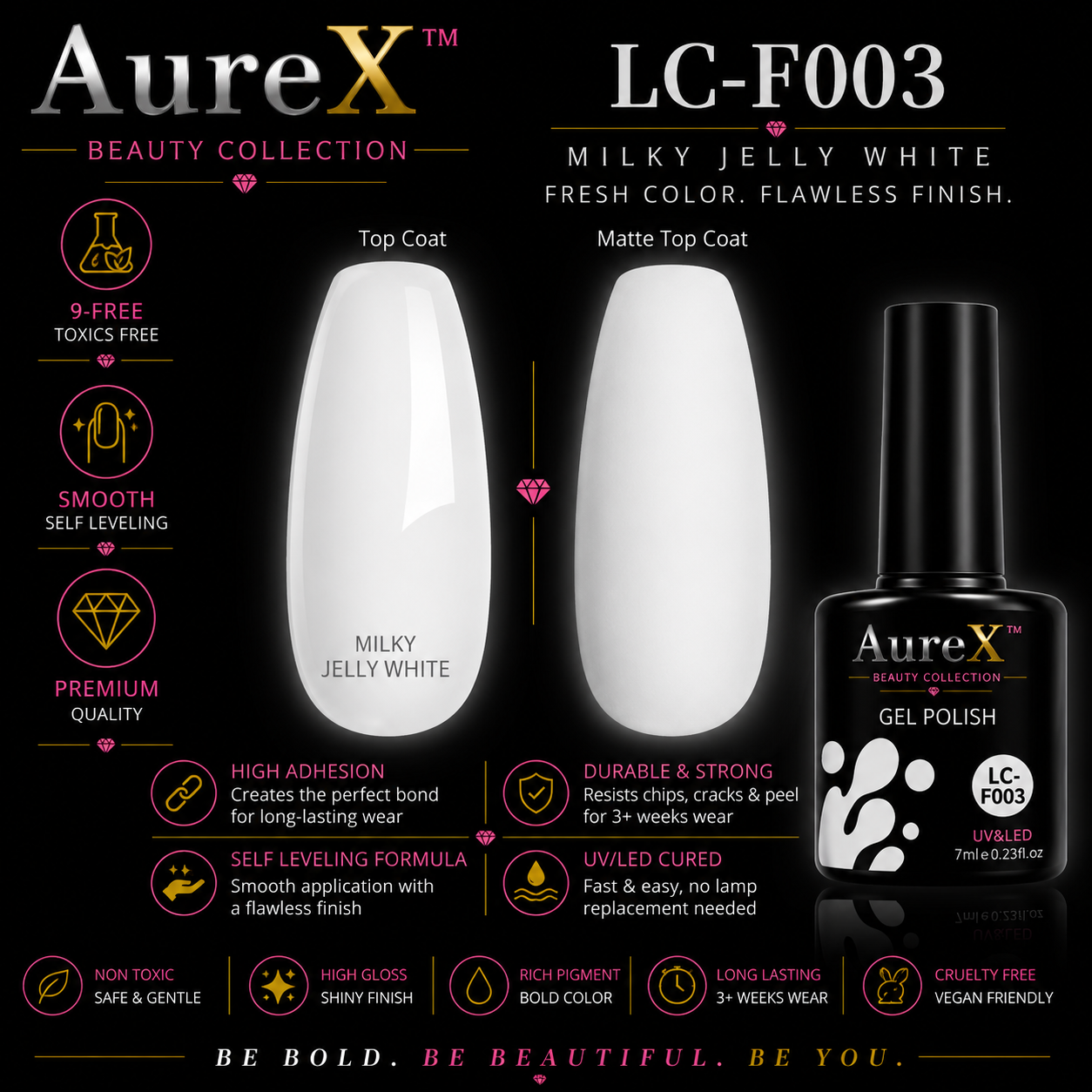 AureX™ 129-Color Gel Nail Set