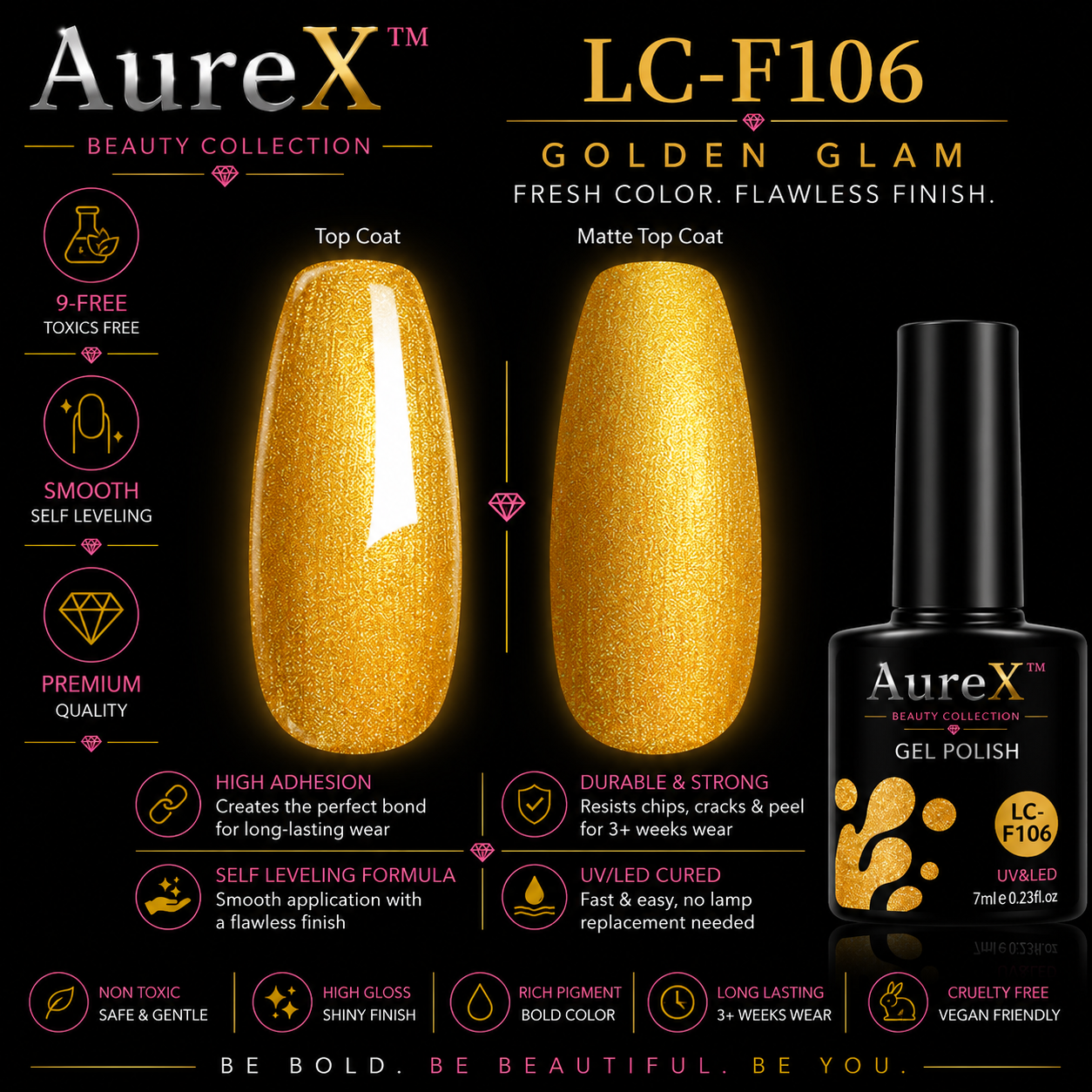 AureX™ 129-Color Gel Nail Set
