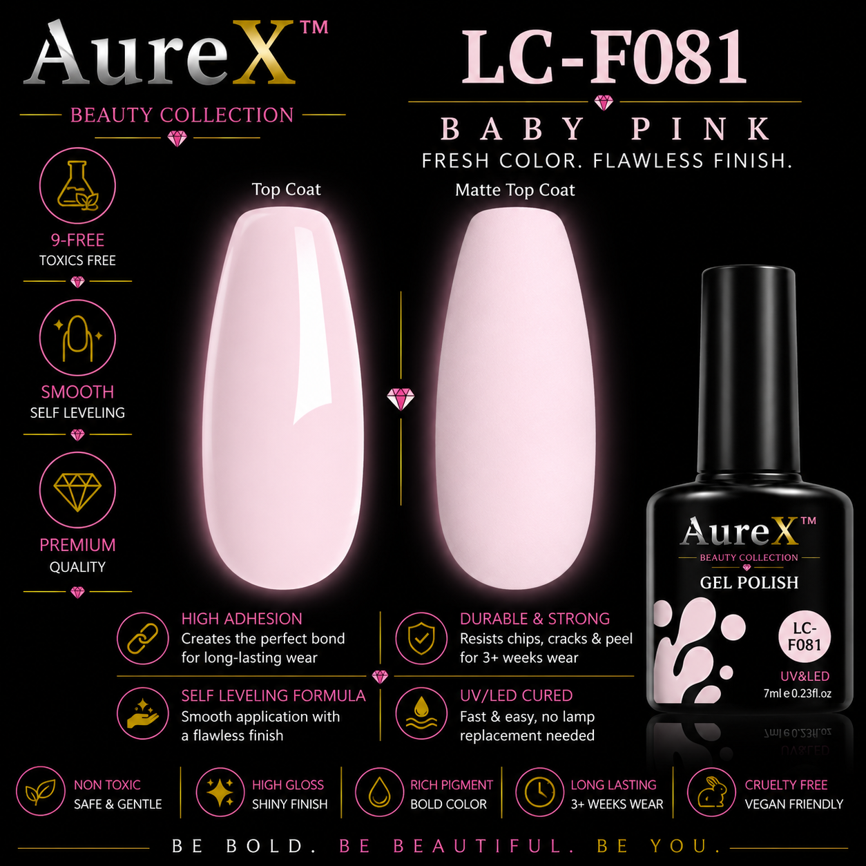 AureX™ 129-Color Gel Nail Set