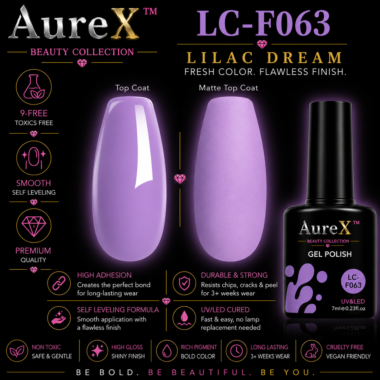 AureX™ 129-Color Gel Nail Set