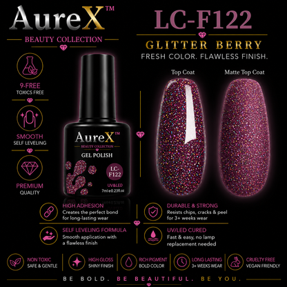 AureX™ 129-Color Gel Nail Set