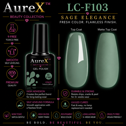 AureX™ 129-Color Gel Nail Set