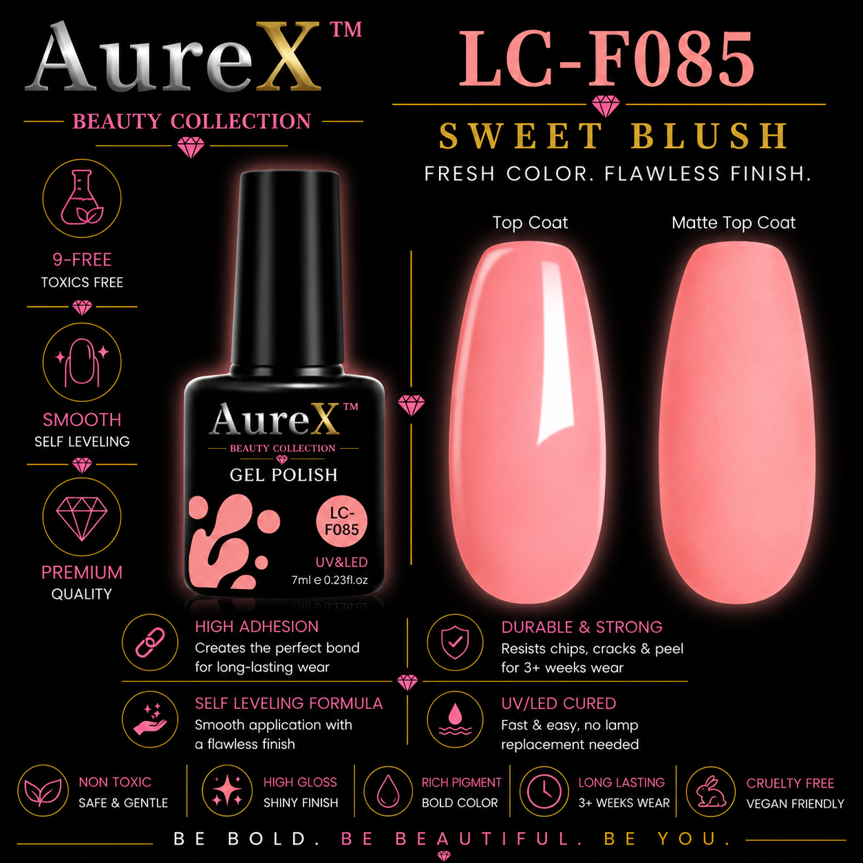 AureX™ 129-Color Gel Nail Set