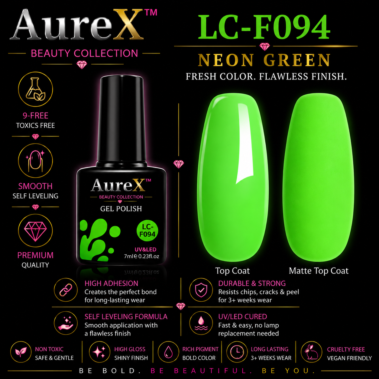 AureX™ 129-Color Gel Nail Set