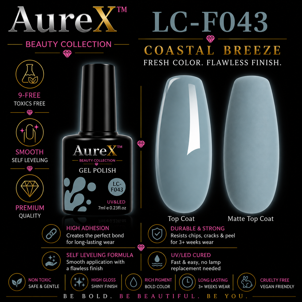 AureX™ 129-Color Gel Nail Set