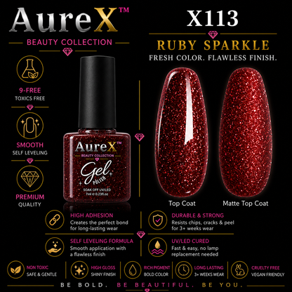 AureX™ 129-Color Gel Nail Set