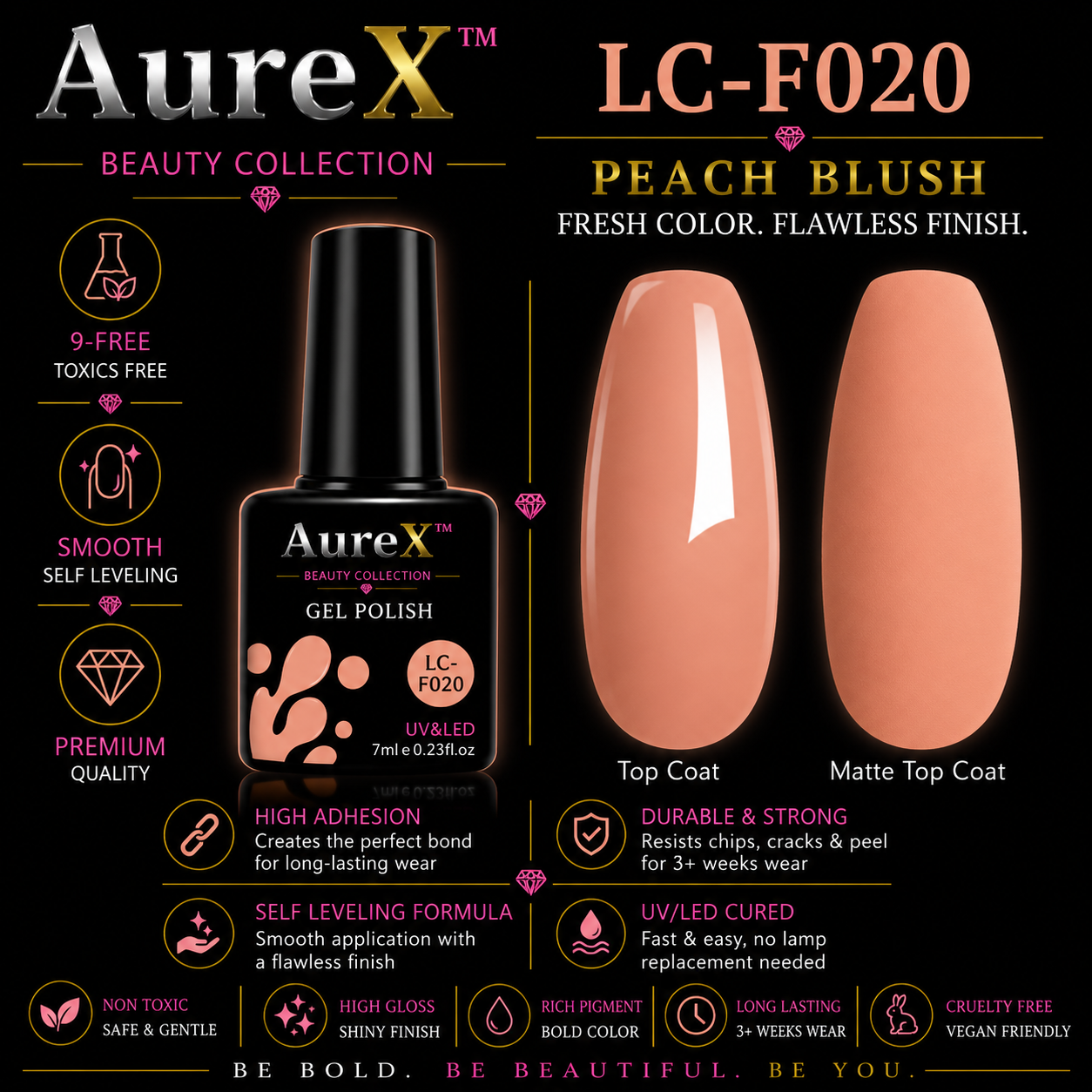 AureX™ 129-Color Gel Nail Set