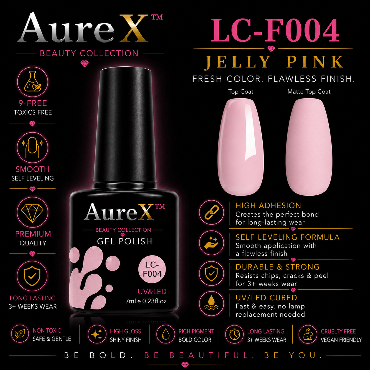 AureX™ 129-Color Gel Nail Set