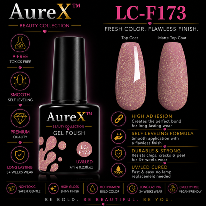 AureX™ 129-Color Gel Nail Set