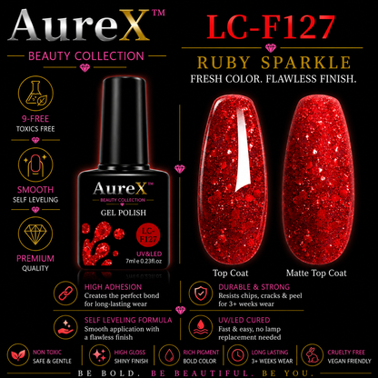 AureX™ 129-Color Gel Nail Set