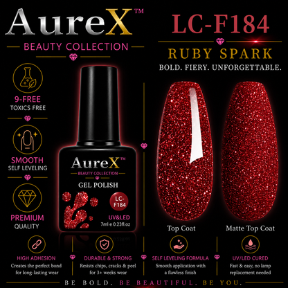 AureX™ 129-Color Gel Nail Set