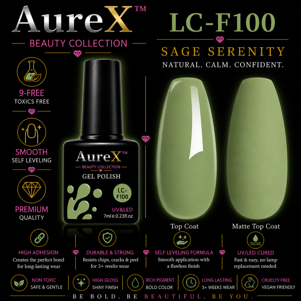 AureX™ 129-Color Gel Nail Set