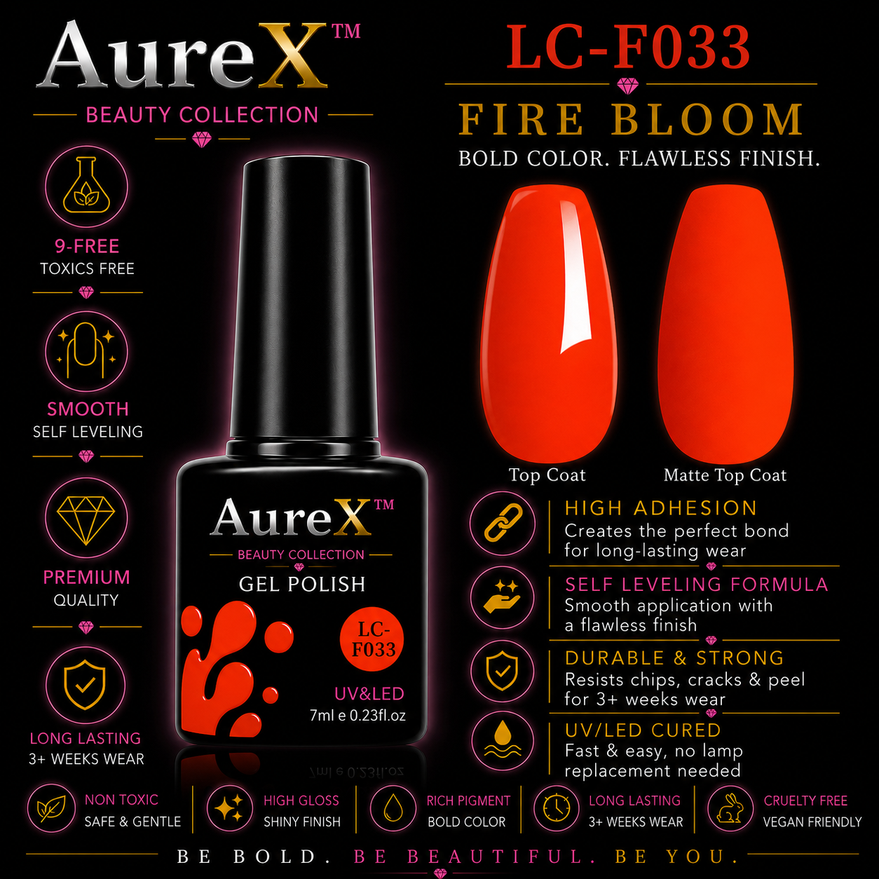 AureX™ 129-Color Gel Nail Set
