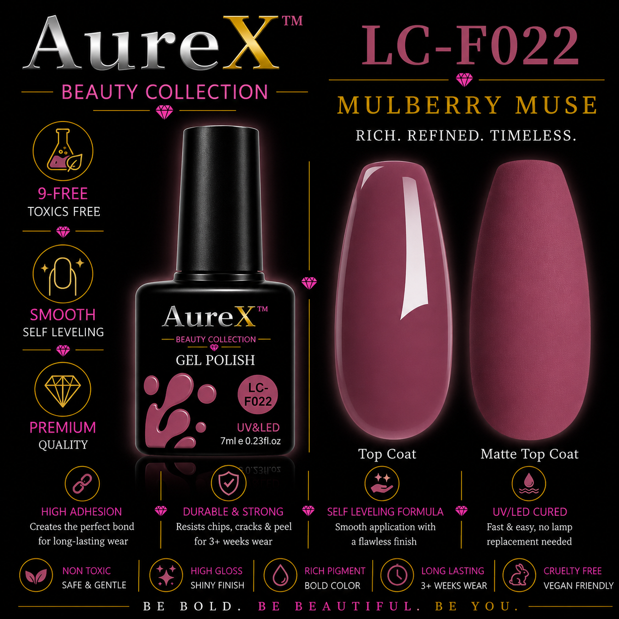 AureX™ 129-Color Gel Nail Set