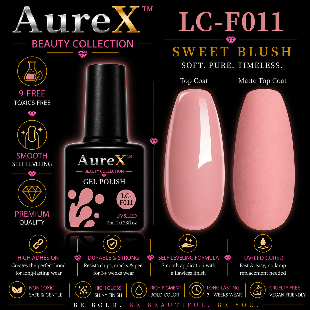 AureX™ 129-Color Gel Nail Set