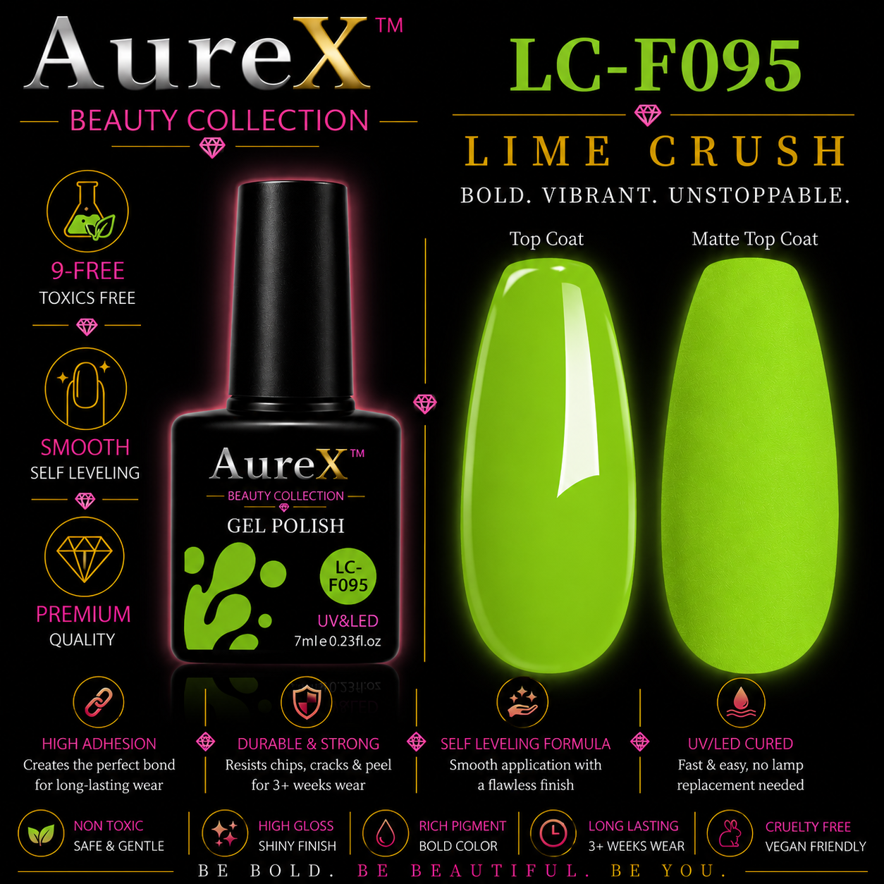 AureX™ 129-Color Gel Nail Set
