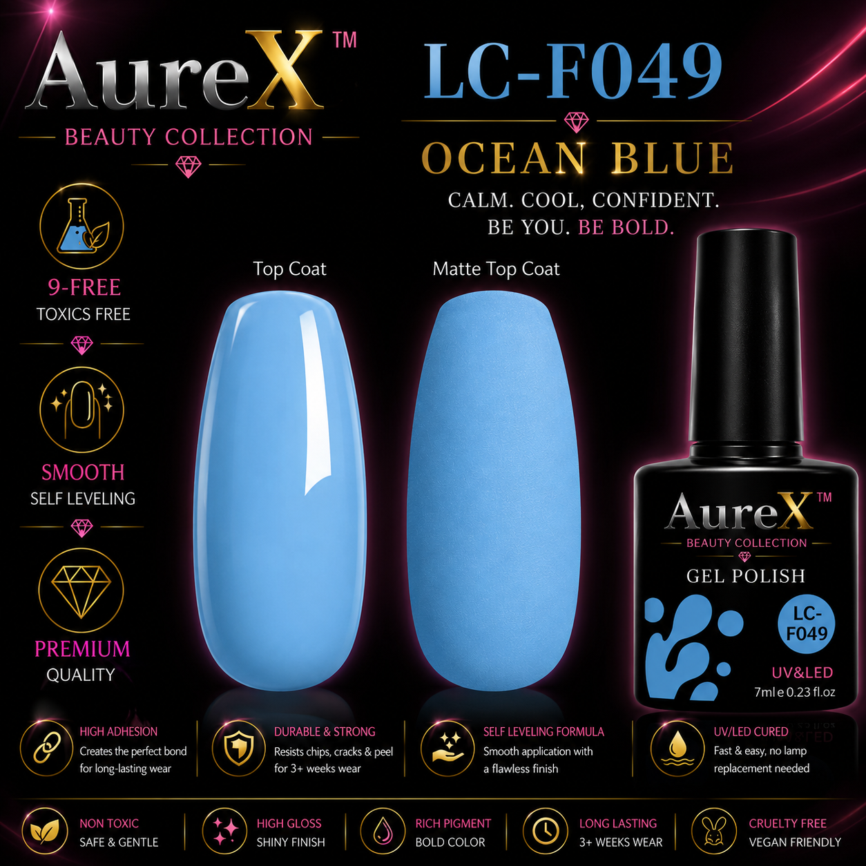 AureX™ 129-Color Gel Nail Set