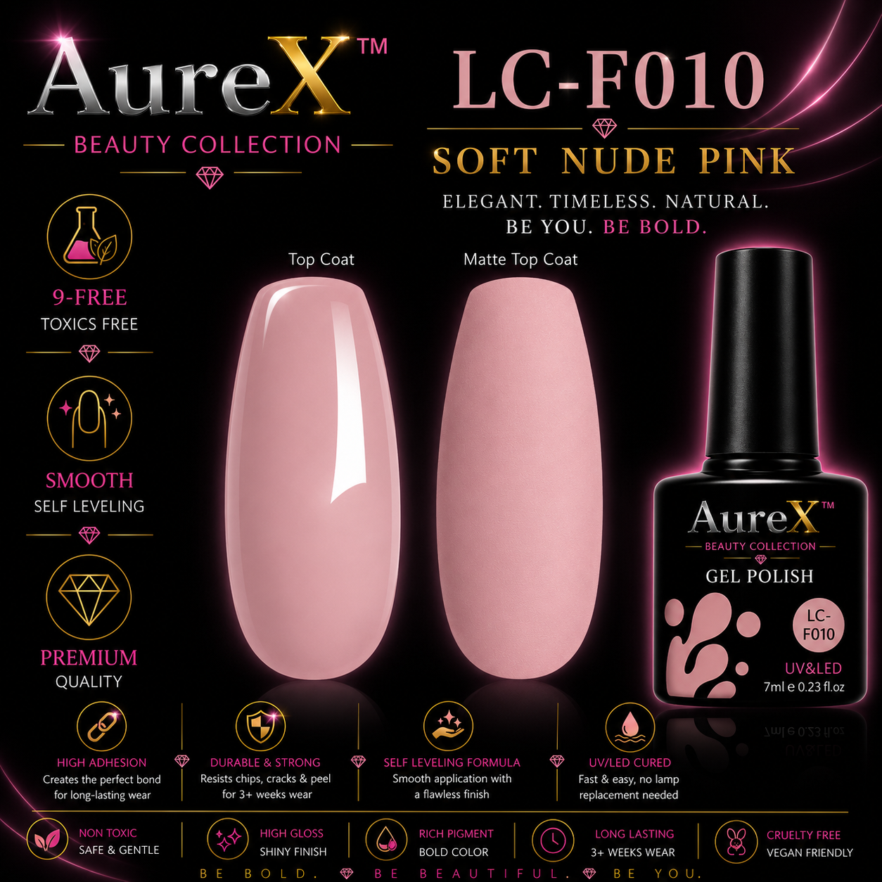 AureX™ 129-Color Gel Nail Set