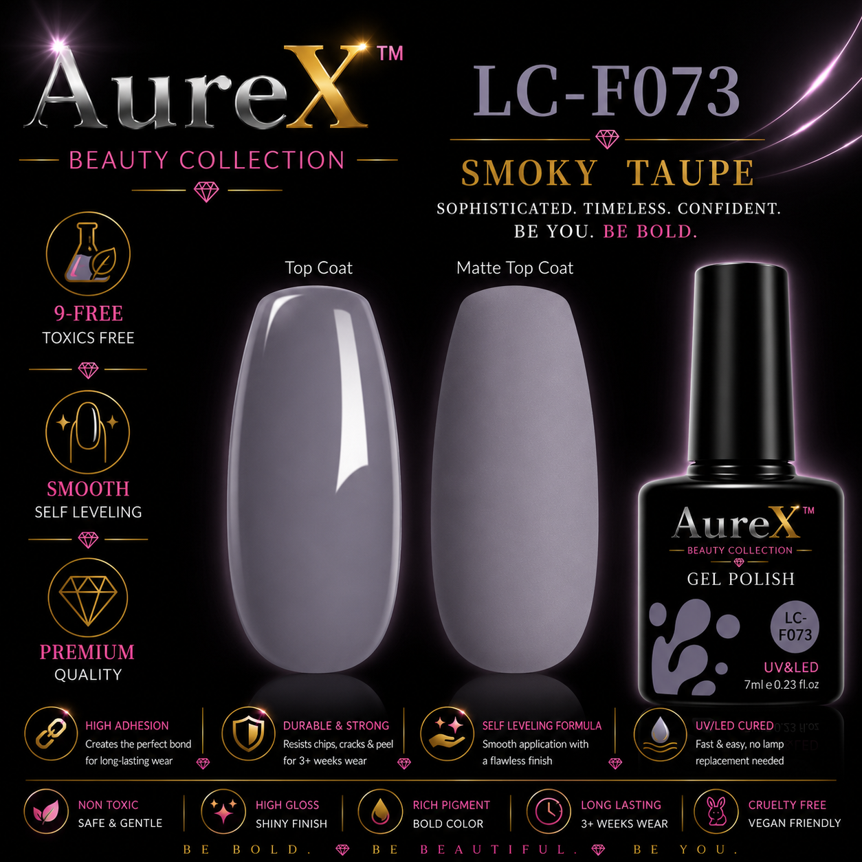 AureX™ 129-Color Gel Nail Set