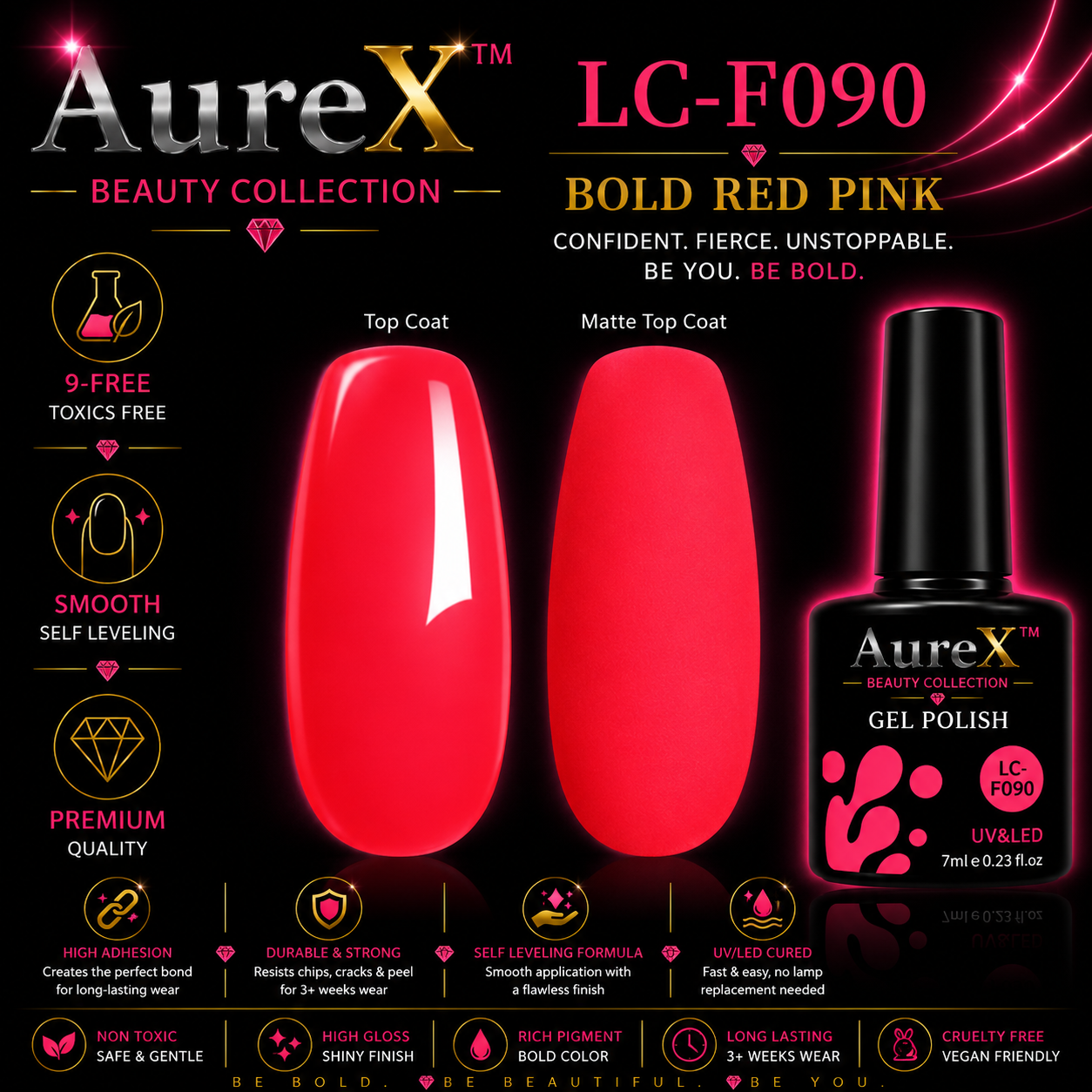 AureX™ 129-Color Gel Nail Set