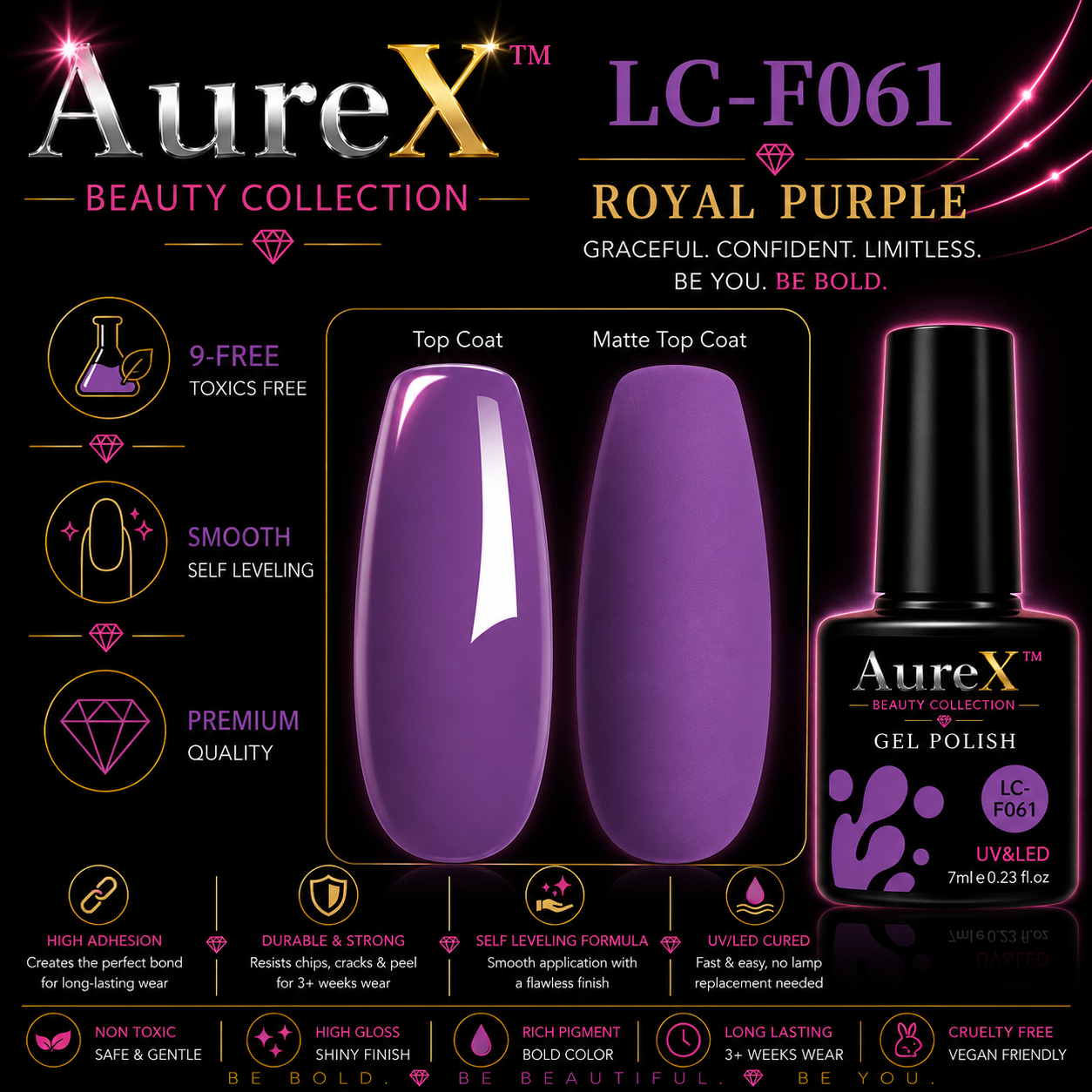 AureX™ 129-Color Gel Nail Set
