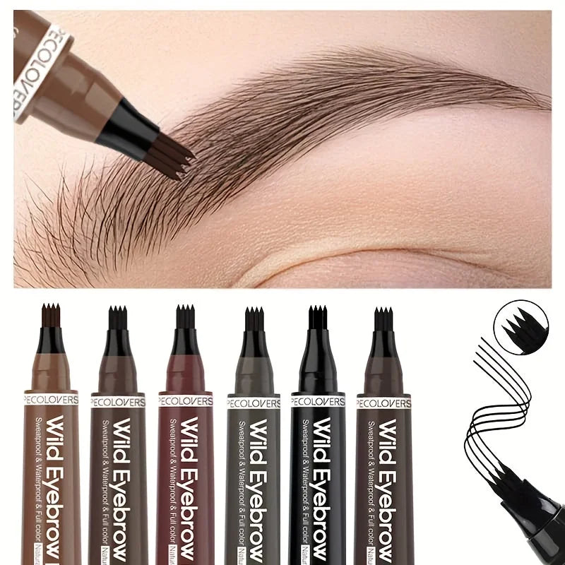 AureX™ 4-Tip Eyebrow Pen – 6 Colors
