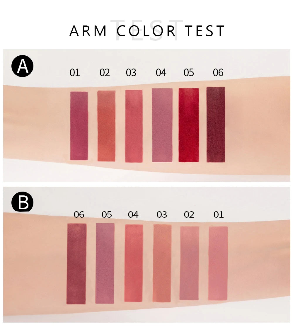 AureX™ Luxe Lip Set – 6 Matte Liquid Lipsticks