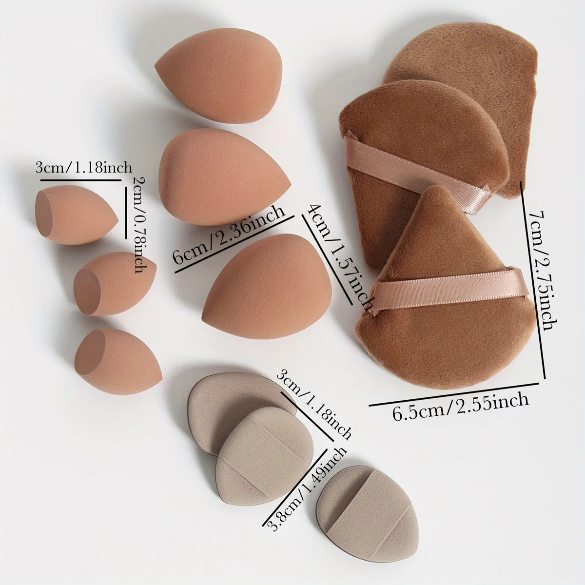 AureX™ 12-Piece Makeup Sponge Set