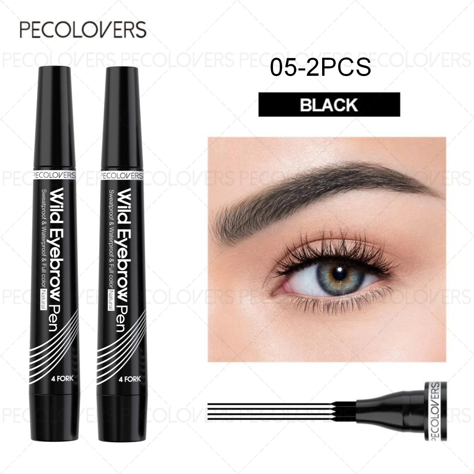 AureX™ 4-Tip Eyebrow Pen – 6 Colors