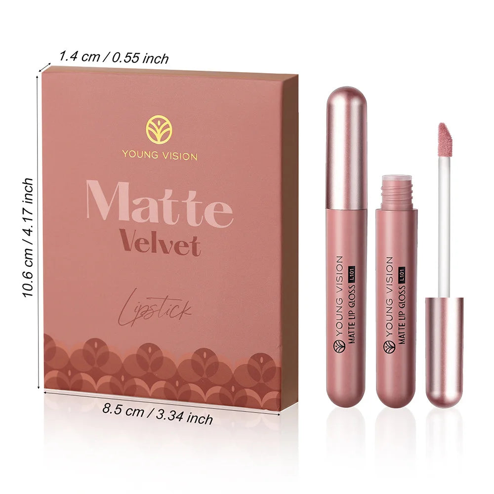 AureX™ Luxe Lip Set – 6 Matte Liquid Lipsticks