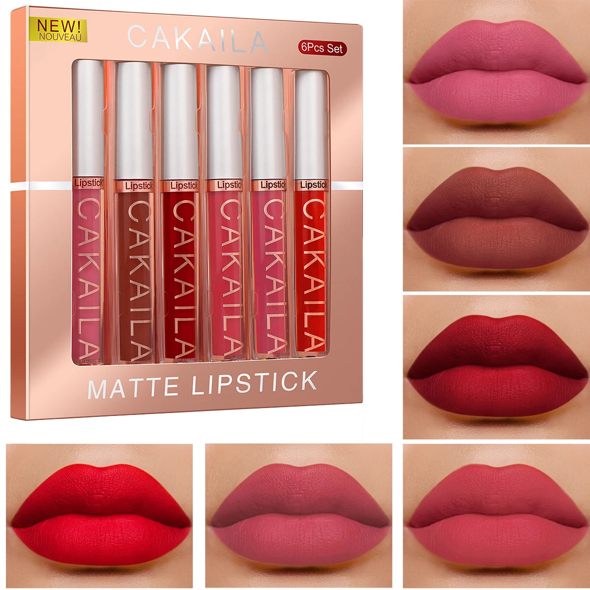 AureX™ VelvetFusion Lip Set (6-Color)