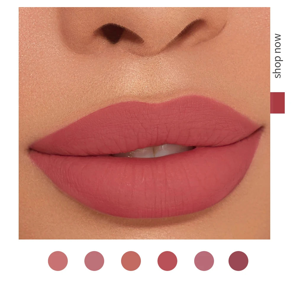 AureX™ Luxe Lip Set – 6 Matte Liquid Lipsticks