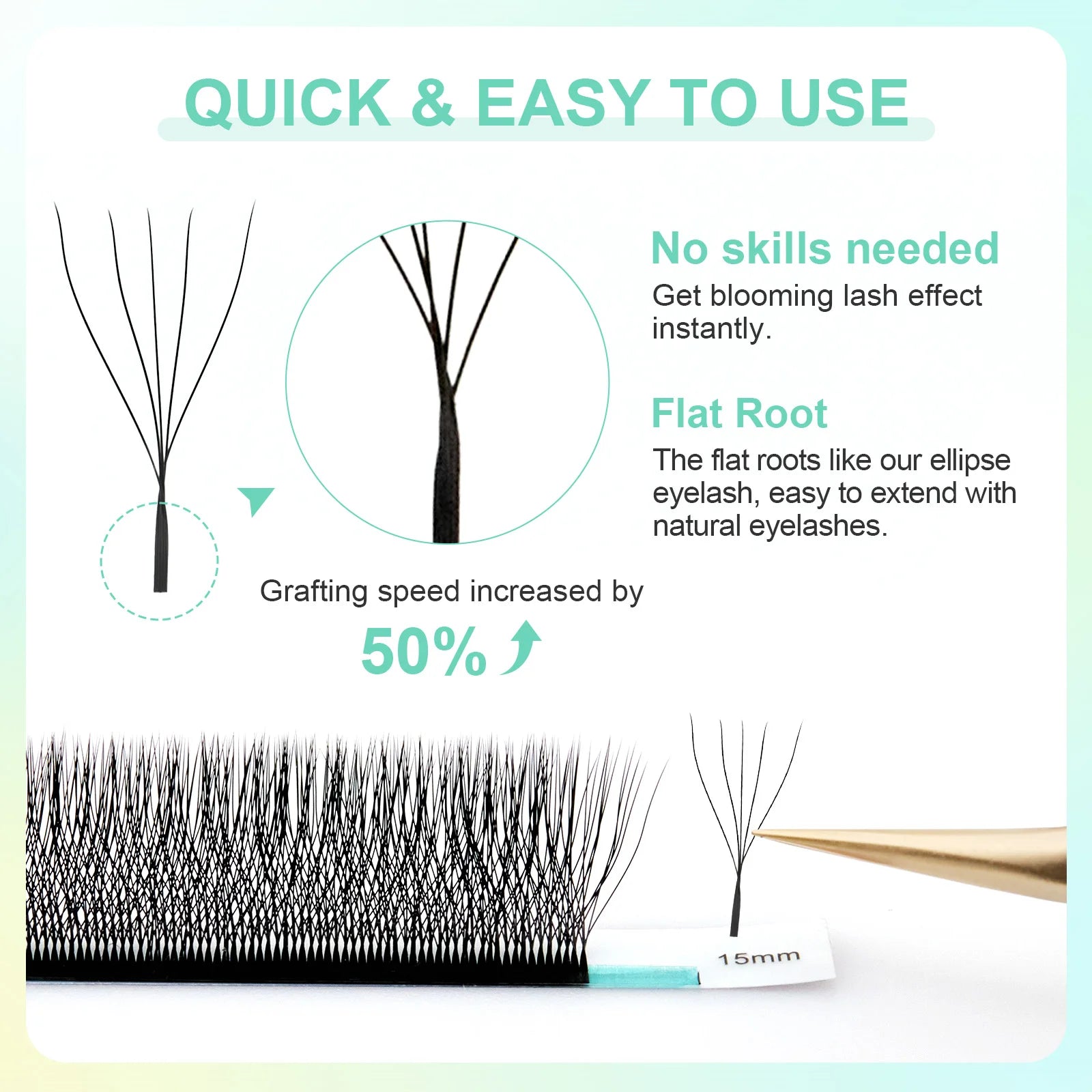 AureX™ Bloom 3D–6D Premade Lash Fans