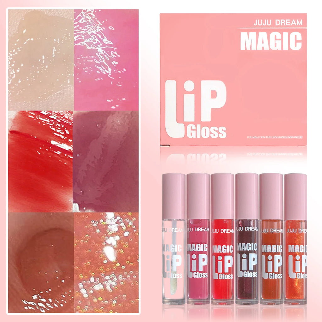 AureX™ CrystalShine Lip Gloss Set (6-Piece)