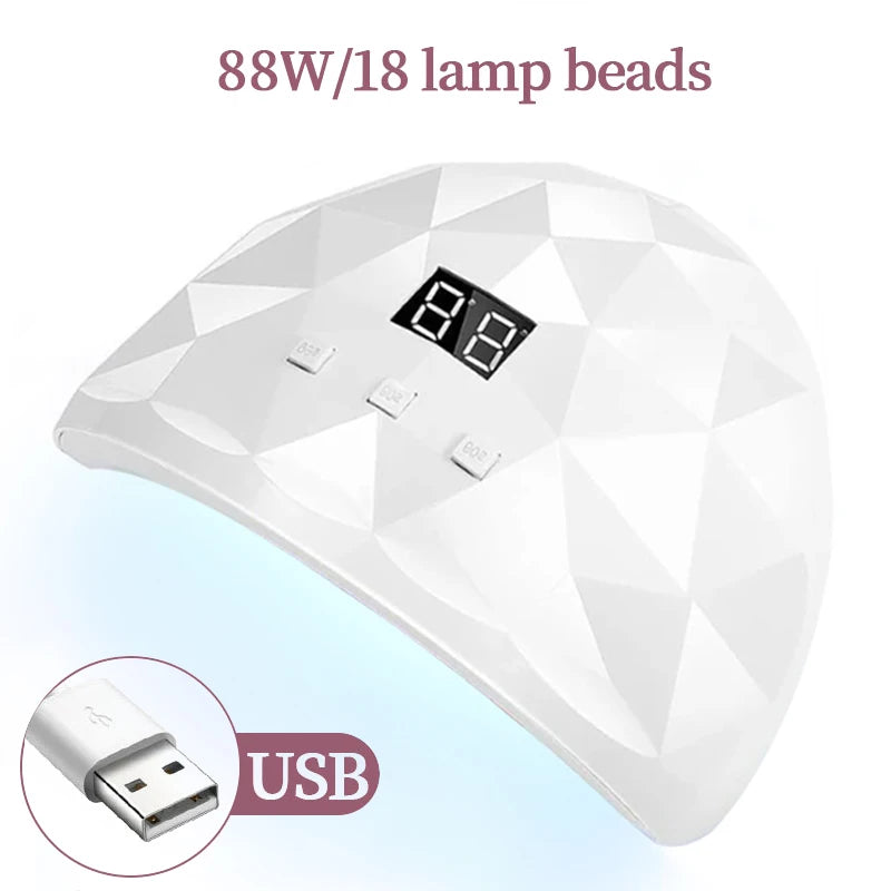 AureX™ LULAA 88W UV Nail Lamp