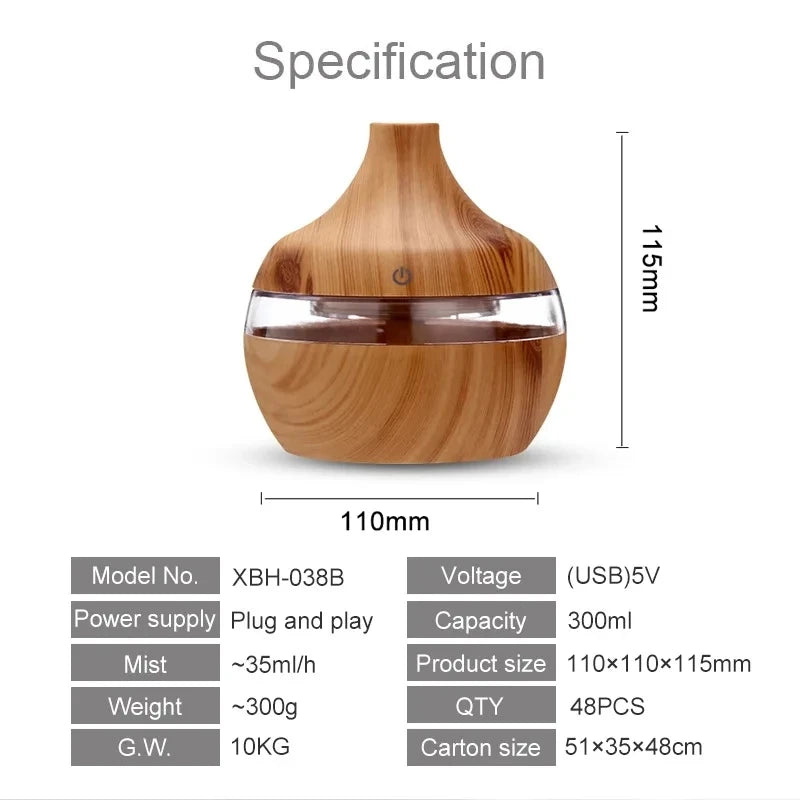 AureX™ WoodMist Diffuser 300ML