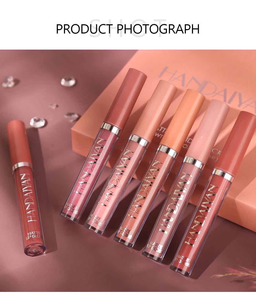 AureX™ Luxe Lip Set – 6 Matte Liquid Lipsticks